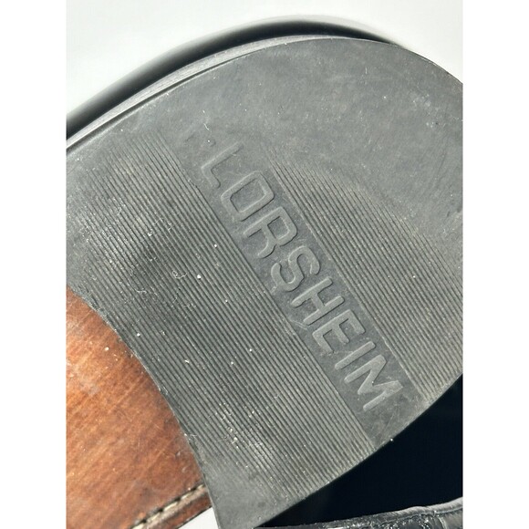 Florsheim Lexington Black Leather Wing-Tip Size 10 Men’s Dress Shoes - Picture 7 of 9